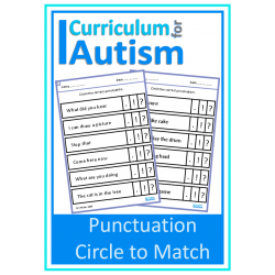 Punctuation Match Worksheets